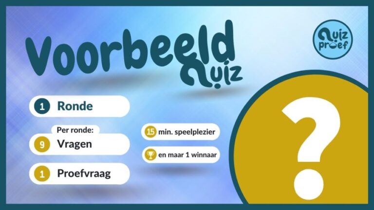 Voorbeeld Quiz