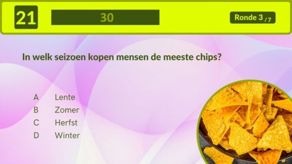 Quiz Chips Voorbeeldvraag