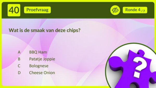 Chips Quiz Proefvraag