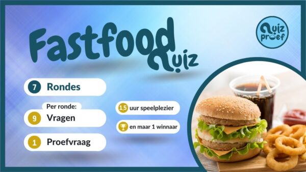 Fastfood Quiz en Proeverij