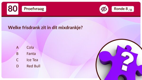 Bier & Wijn Quiz Proefvraag